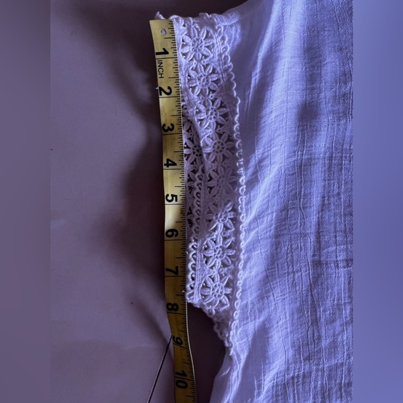 Messini sleeveless blouse messini tops white embroidered sleeve size L - Picture 11 of 15